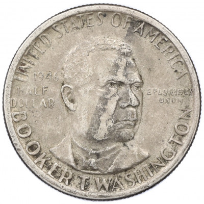 1/2 доллара (50 центов) 1946 года США «Букер Талиафер Вашингтон»