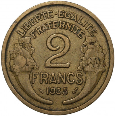 2 франка 1935 года Франция