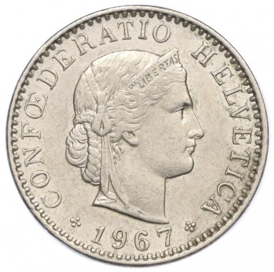 20 раппенов 1967 года Швейцария