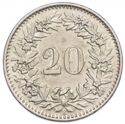 20 раппенов 1967 года Швейцария