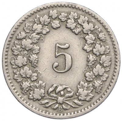 5 раппенов 1898 года Швейцария
