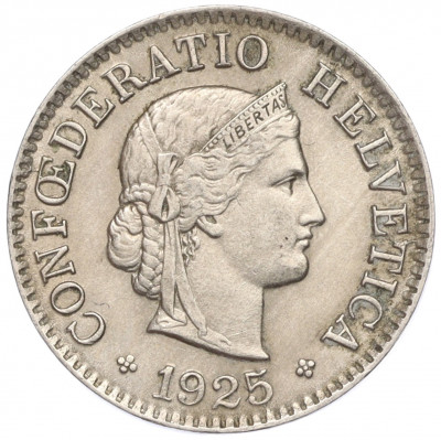 5 раппенов 1925 года Швейцария