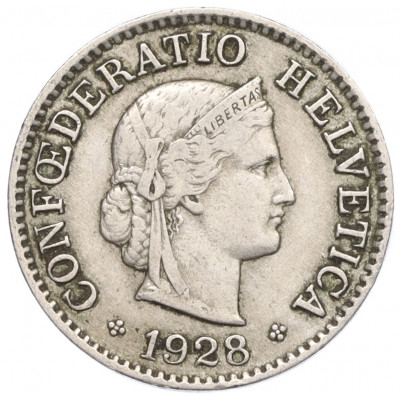 5 раппенов 1928 года Швейцария