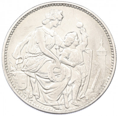 5 франков 1865 года Швейцария «Стрелковый фестиваль в Шаффхаузене»