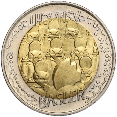 5 франков 2000 года Швейцария «Карнавал в Базеле»