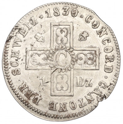 1 батцен 1834 года Швейцария — кантон Фрибур