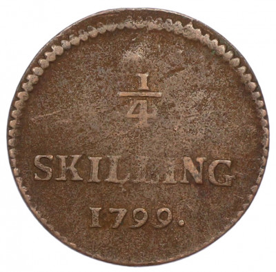 1/4 скиллинга 1799 года Швеция