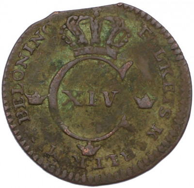 1/4 скиллинга 1828 года Швеция