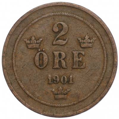 2 эре 1901 года Швеция