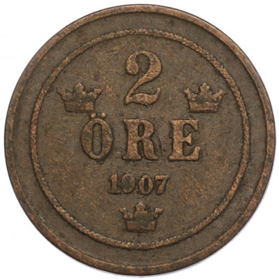 2 эре 1907 года Швеция