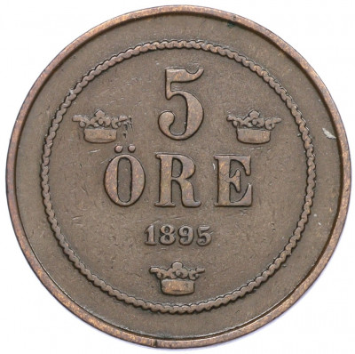 5 эре 1895 года Швеция