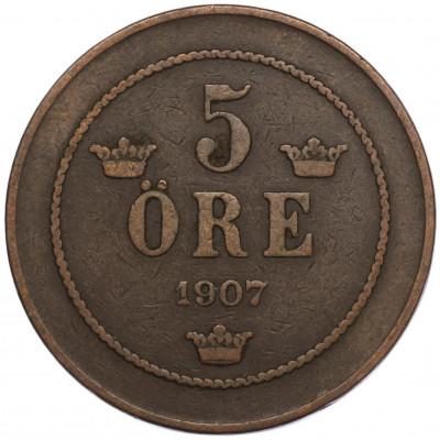 5 эре 1907 года Швеция