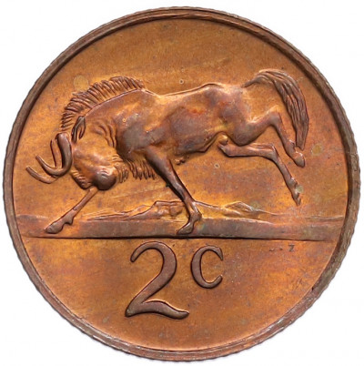 2 цента 1970 года ЮАР