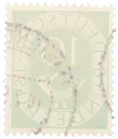 Почтовая марка 10 пфеннигов 1951 года Западная Германия (ФРГ)