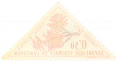Почтовая марка 0.5 франка 1963 года Камерун «Эритрина»