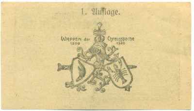 30 геллеров 1920 года Австрия — Крайсбах (Нотгельд)