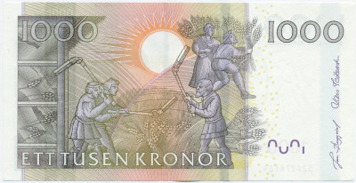 1000 крон 2005 года Швеция