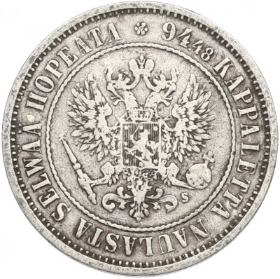1 марка 1874 года Русская Финляндия