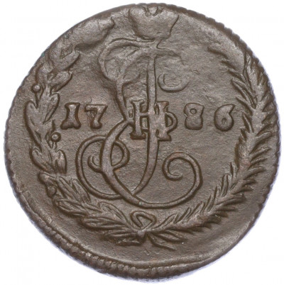 Денга 1786 года ЕМ
