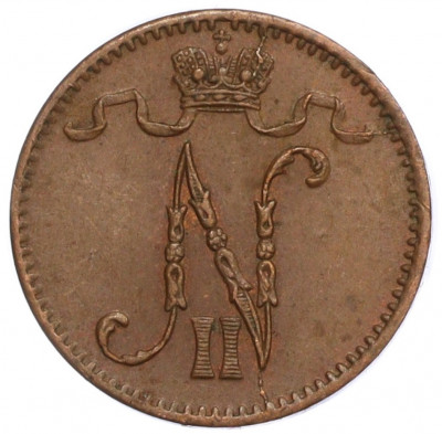 1 пенни 1900 года Русская Финляндия