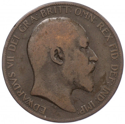 1 пенни 1902 года Великобритания