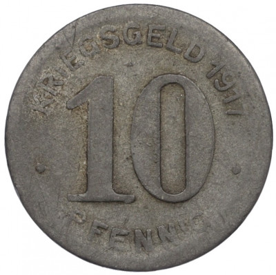 10 пфеннигов 1917 года Германия — город Эльберфельд (Нотгельд)