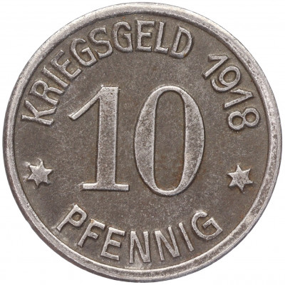 10 пфеннигов 1918 года Германия — город Кобленц (Нотгельд)