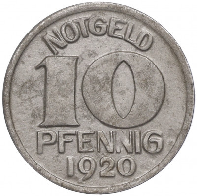 10 пфеннигов 1920 года Германия — город Варендорф (Нотгельд)