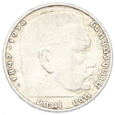 2 рейхсмарки 1937 года E Германия