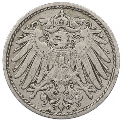5 пфеннигов 1912 года A Германия