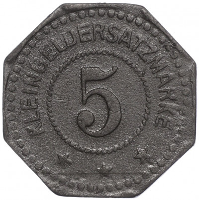 5 пфеннигов 1917 года Германия — город Сааргемюнд (Нотгельд)