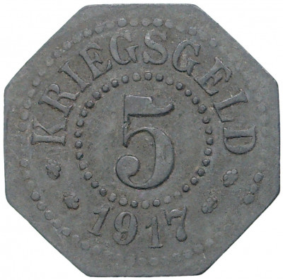 5 пфеннигов 1917 года Германия — город Хамм (Нотгельд)