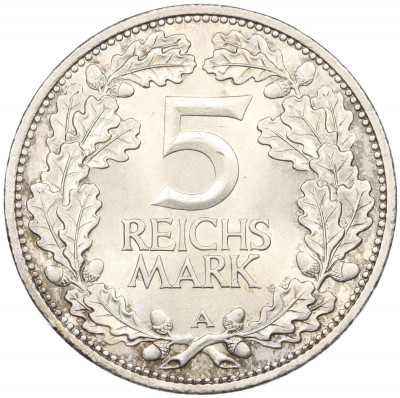 5 рейхсмарок 1925 года A Германия «Тысячелетие Рейнланда»