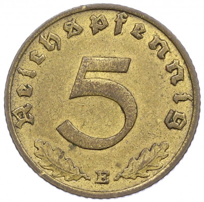 5 рейхспфеннигов 1937 года E Германия
