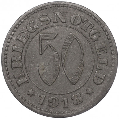50 пфеннигов 1918 года Германия — город Ройтлинген (Нотгельд)