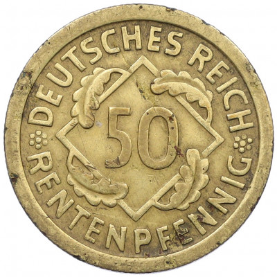 50 рентенпфеннигов 1924 года D Германия