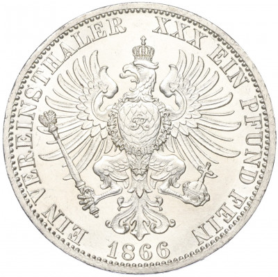 1 союзный талер 1866 года A Пруссия