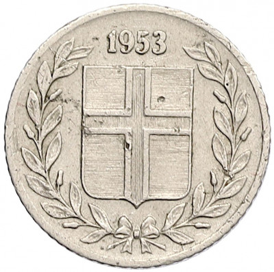 10 эйре 1953 года Исландия
