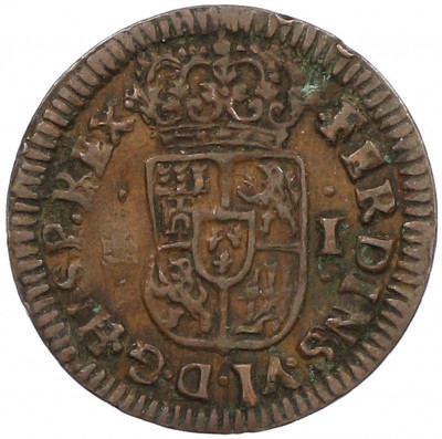 1 мараведи 1747 года Испания (Фердинанд VI)