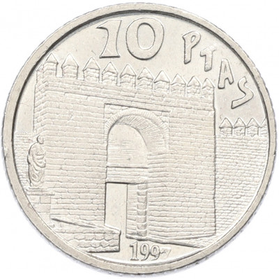 10 песет 1997 года Испания «Сенека»