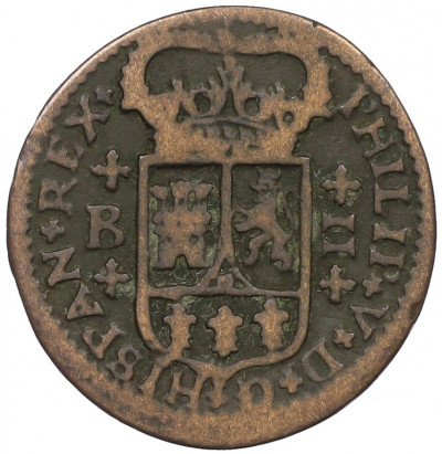 2 мараведи 1720 года Испания (Филипп V)