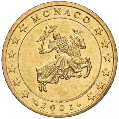 50 евроцентов 2001 года Монако