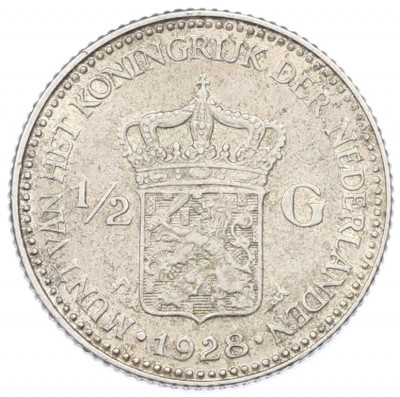 1/2 гульдена 1928 года Нидерланды