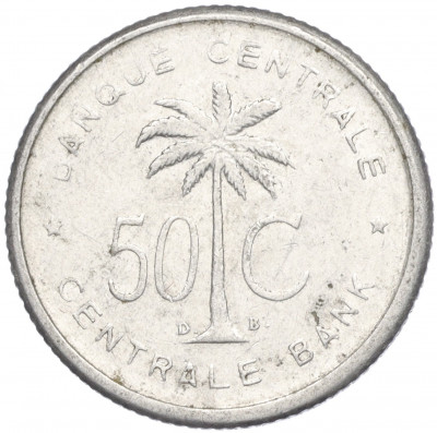 50 сантимов 1955 года Руанда-Урунди