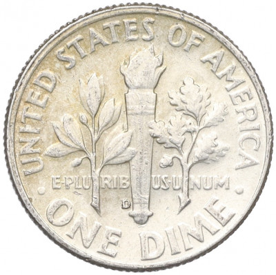 1 дайм (10 центов) 1964 года D США