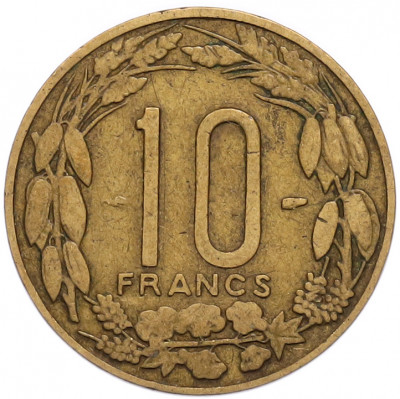 10 франков 1958 года Французская Экваториальная Африка (Камерун)