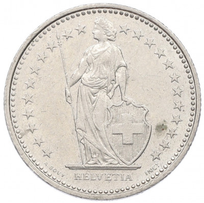 1/2 франка 1990 года Швейцария