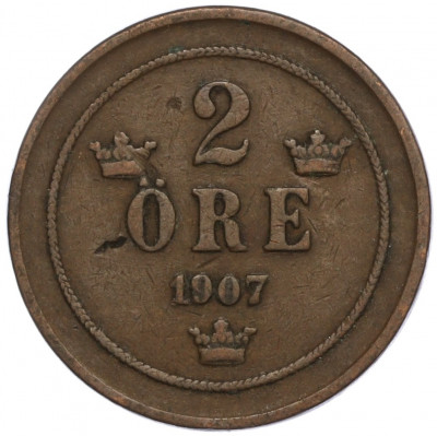 2 эре 1907 года Швеция