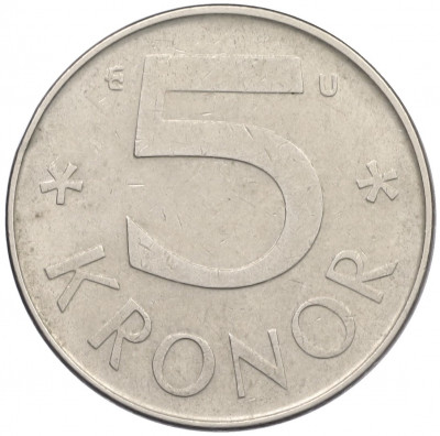5 крон 1983 года Швеция
