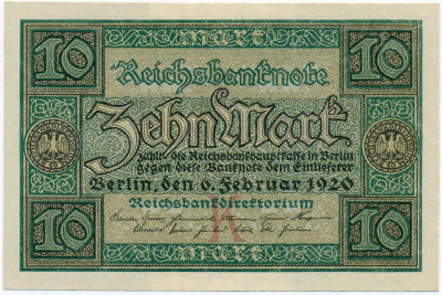 10 марок 1920 года Германия